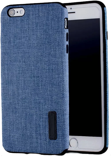 Blue Fabric Phone Case PNG image