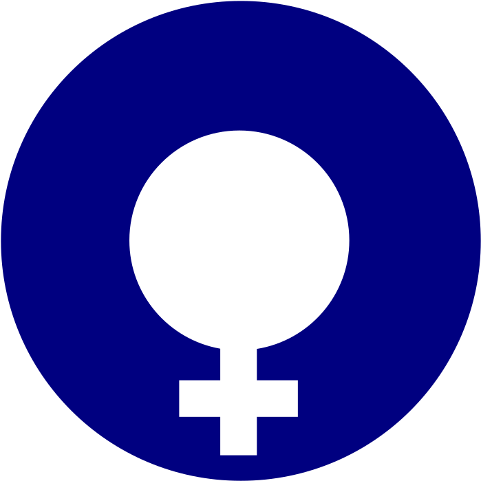 Blue Female Symbol PNG image