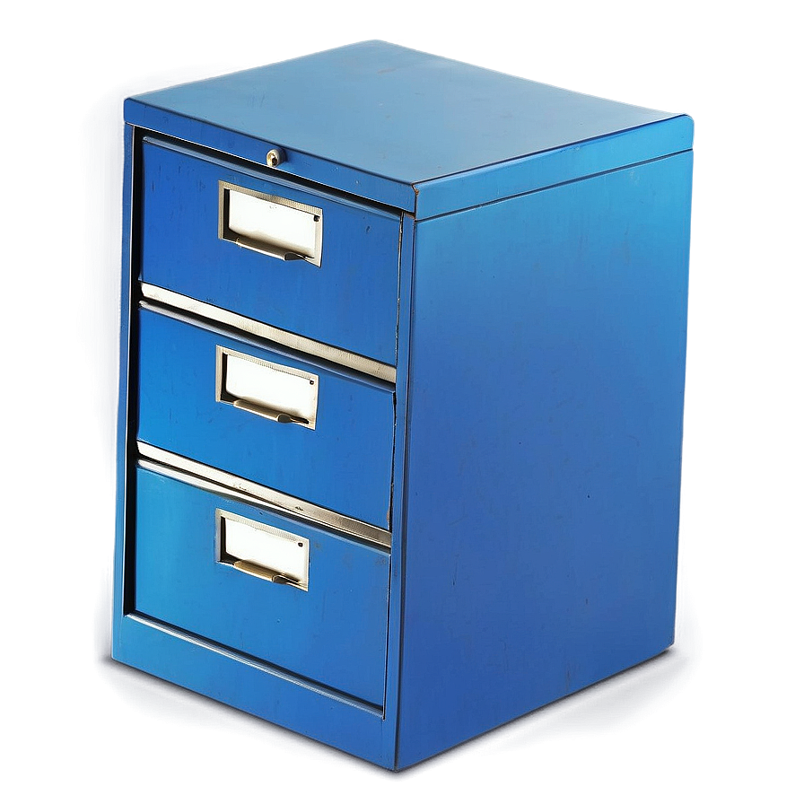 Blue Filing Cabinet Png Qos92 PNG image