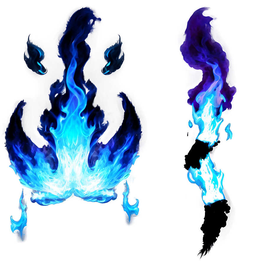 Blue Fire Effect Png 06122024 PNG image