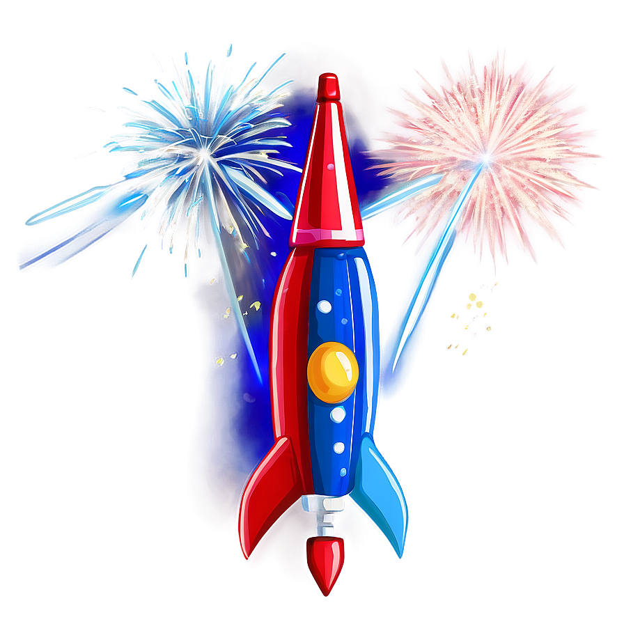 Blue Firework Rocket Png Qlk PNG image