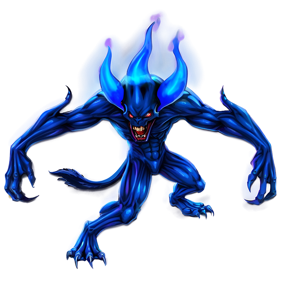 Blue Flame Devil Png Dxy51 PNG image