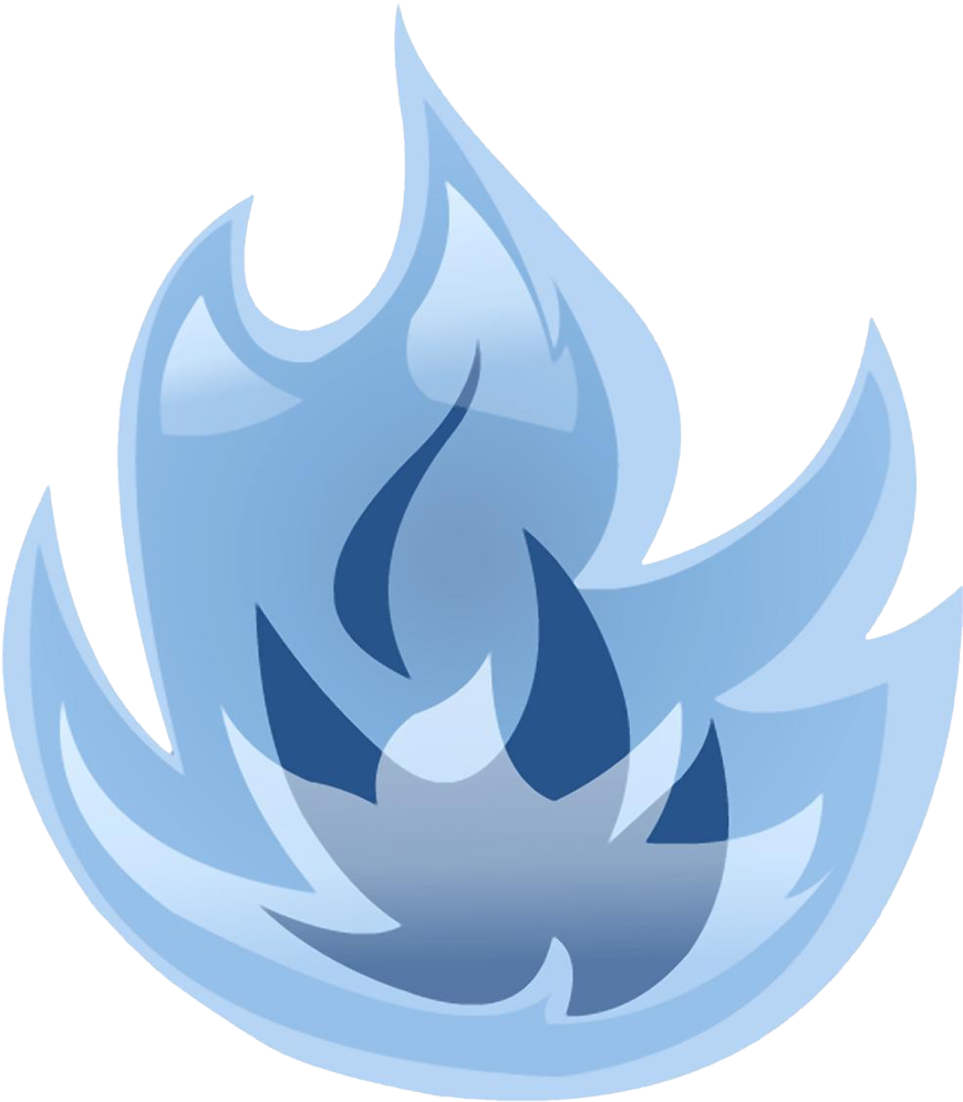 Blue Flame Graphic PNG image