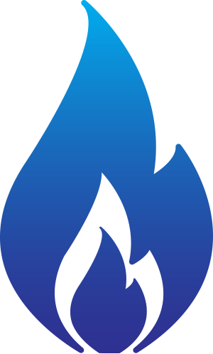 Blue Flame Graphic PNG image