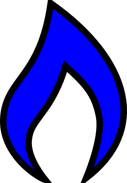 Blue Flame Graphic PNG image