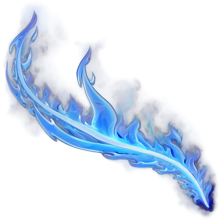 Blue Flames B PNG image