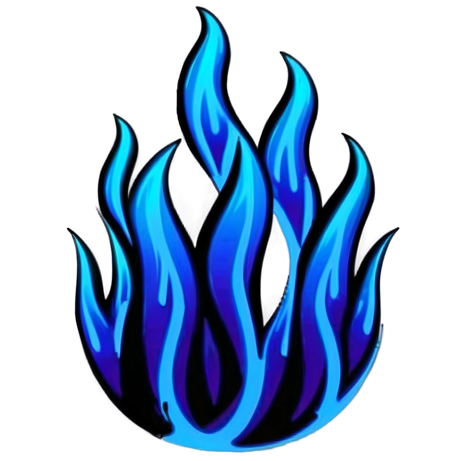 Blue Flames Decoration Png Ddb17 PNG image