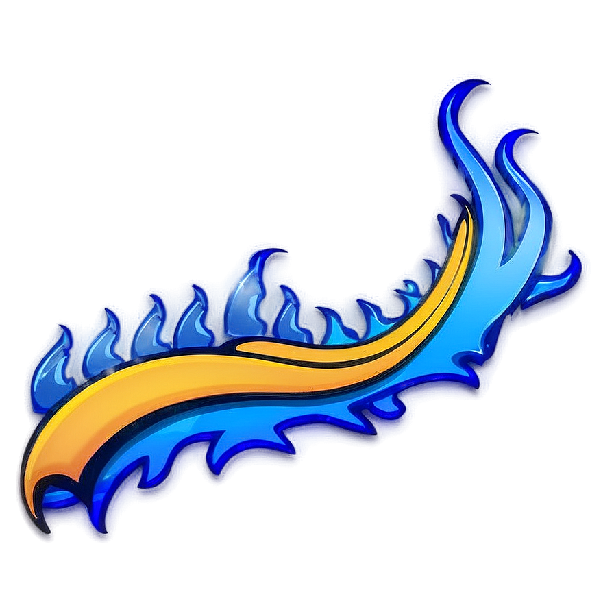 Blue Flames Graphic Png 05062024 PNG image