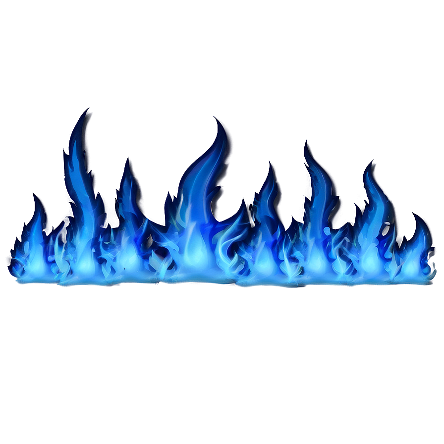 Blue Flames Png 06122024 PNG image