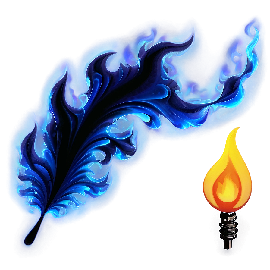 Blue Flames Texture Png Rnn73 PNG image