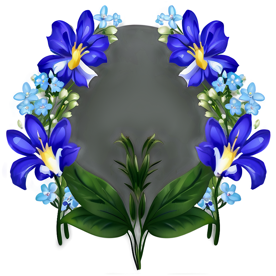 Blue Flower Background Png 05242024 PNG image