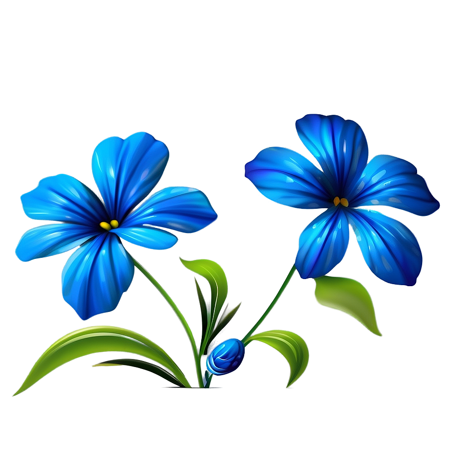 Blue Flower Background Png 11 PNG image