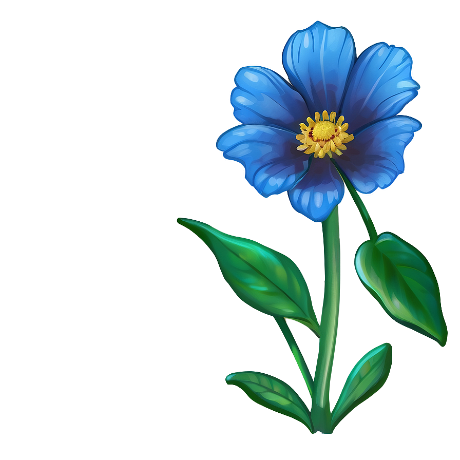 Blue Flower Closeup Png 57 PNG image