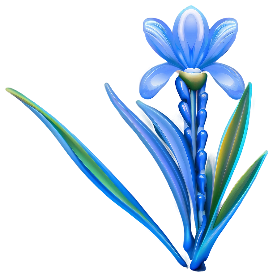 Blue Flower Design Png 39 PNG image