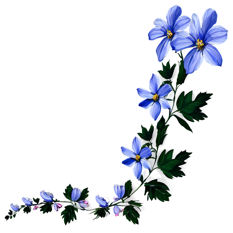 Blue Flower Png Ger26 PNG image