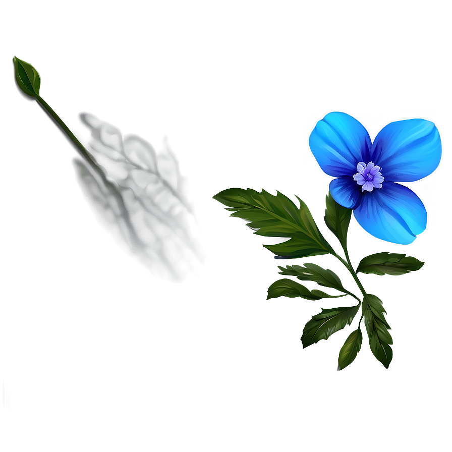 Blue Flower Png Wom71 PNG image