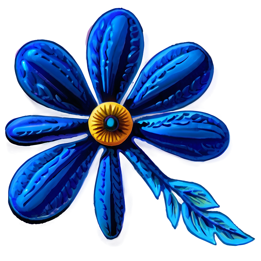 Blue Flower Symbol Png 33 PNG image