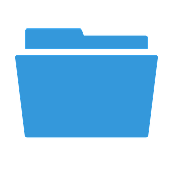 Blue Folder Icon PNG image