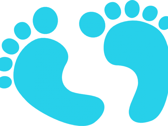 Blue Footprint Graphic PNG image