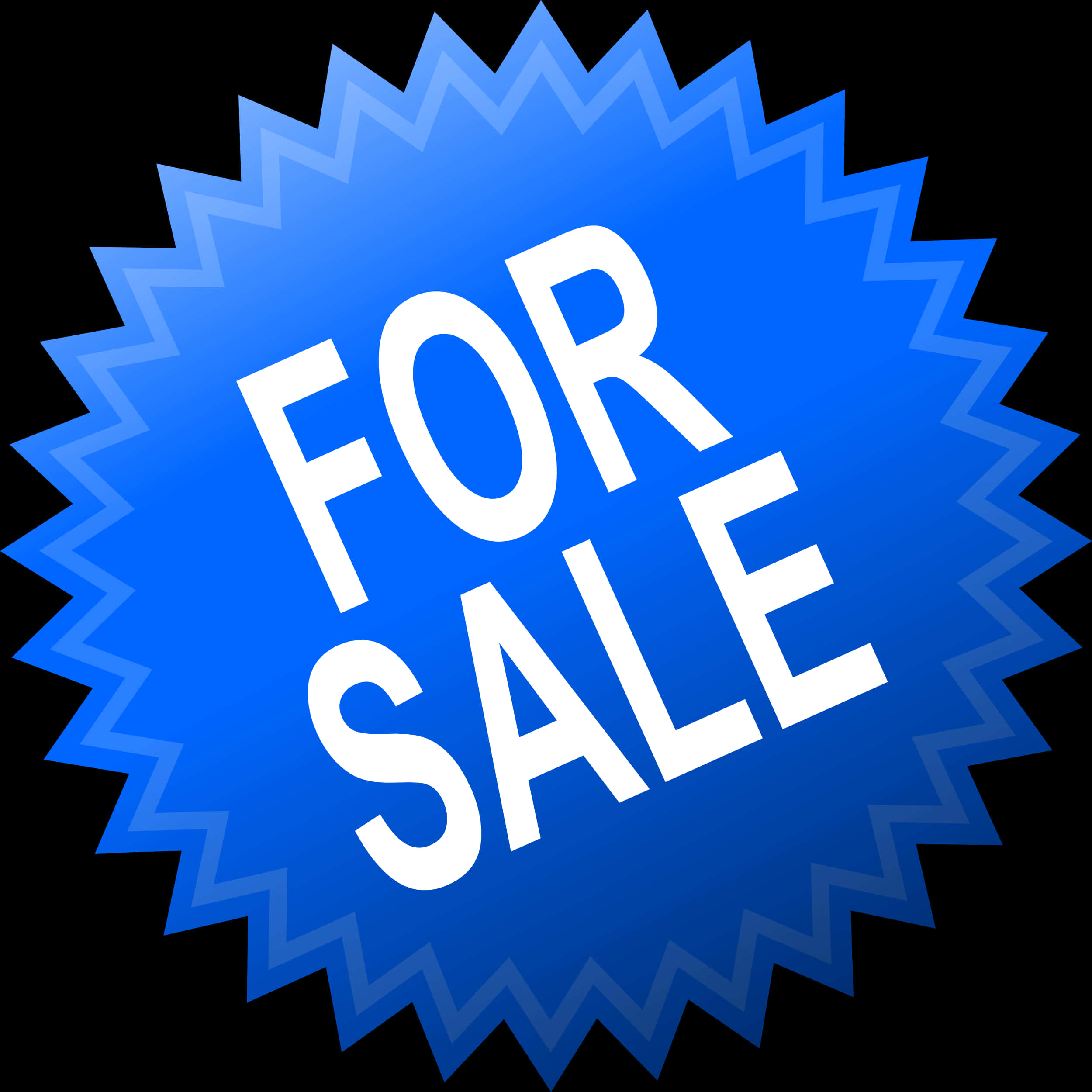 Blue For Sale Sign Graphic PNG image