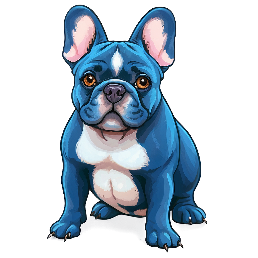 Blue French Bulldog Png Fsm14 PNG image