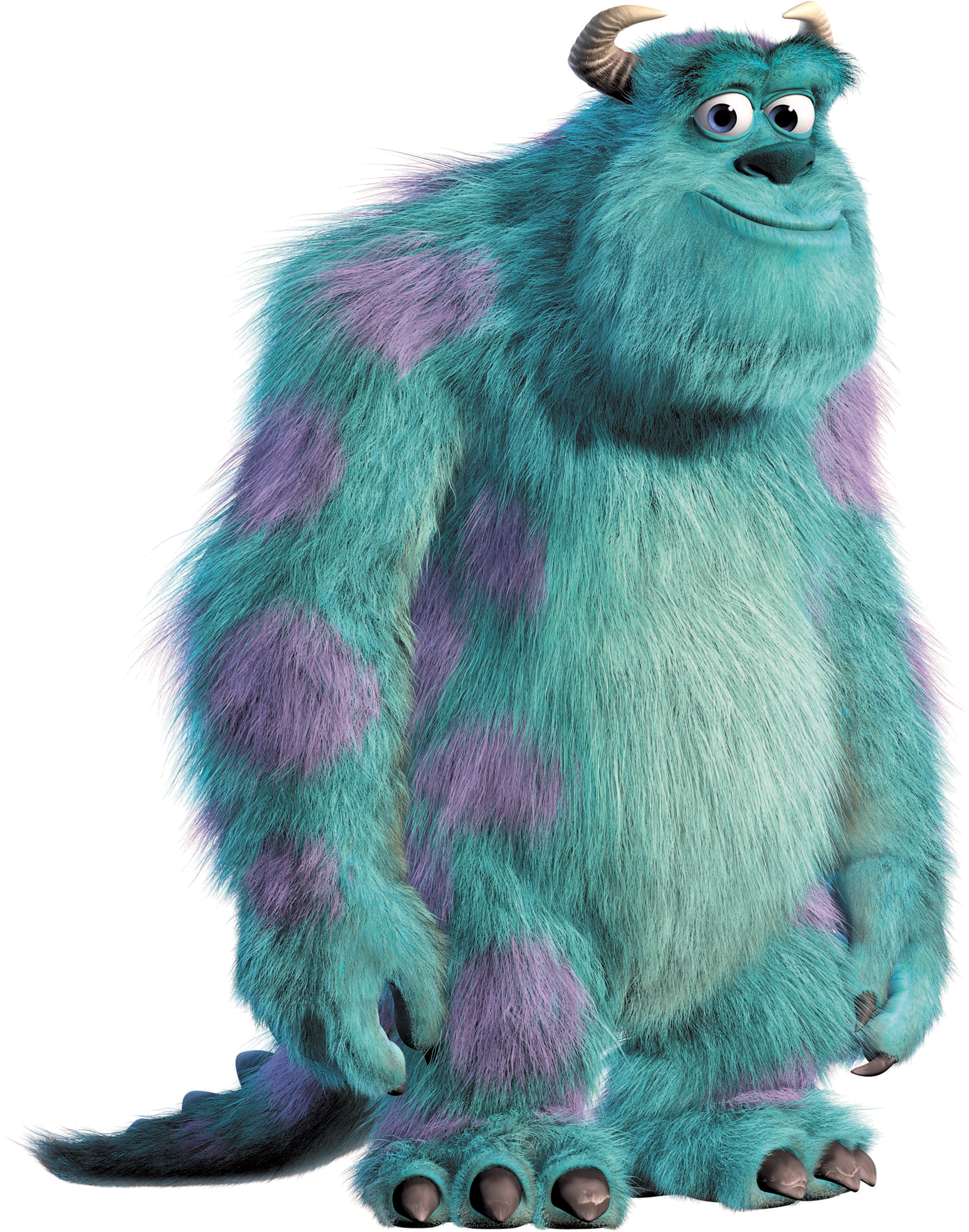 Blue_ Furry_ Monster_ Animation_ Character PNG image