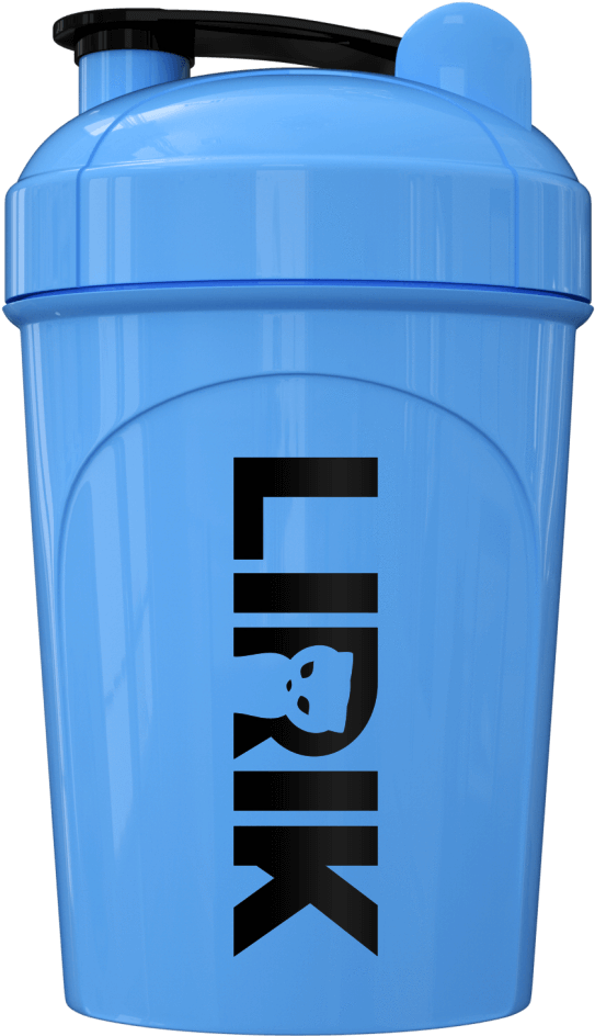 Blue G Fuel Shaker Bottle PNG image