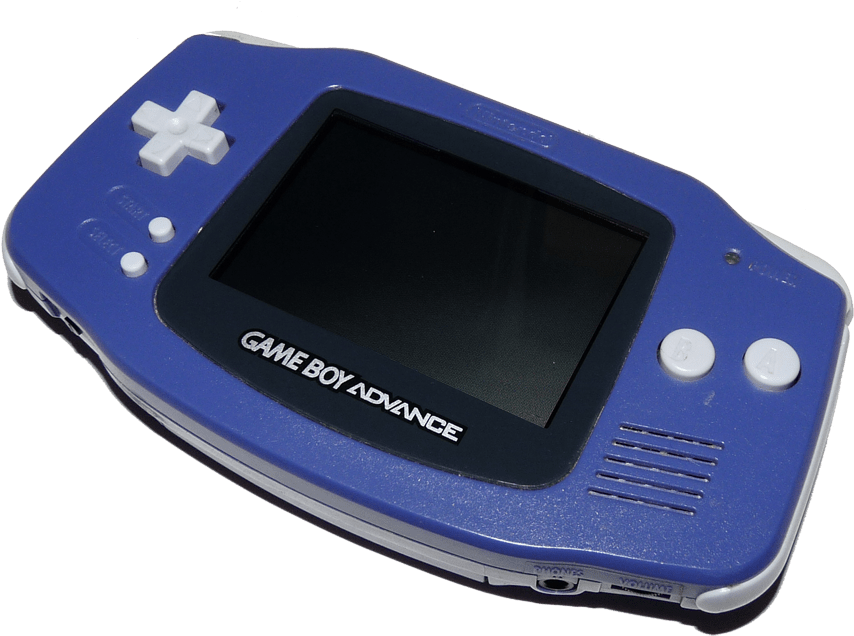 Blue_ Game Boy_ Advance PNG image