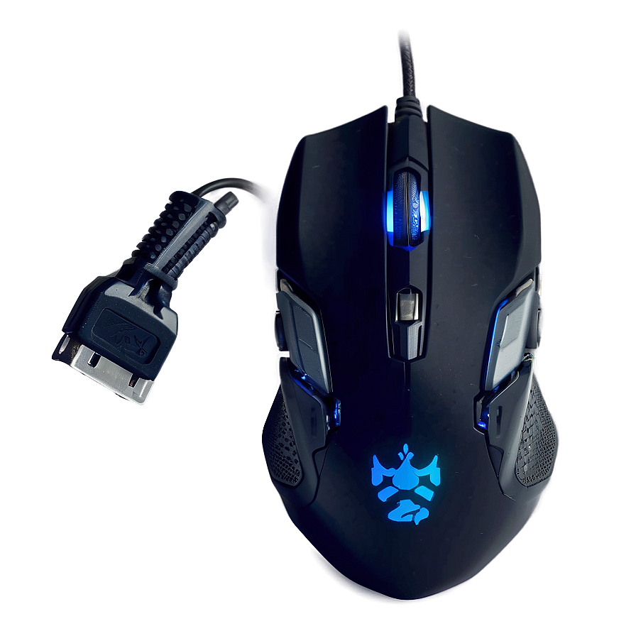 Blue Gaming Mouse Png Hbc75 PNG image