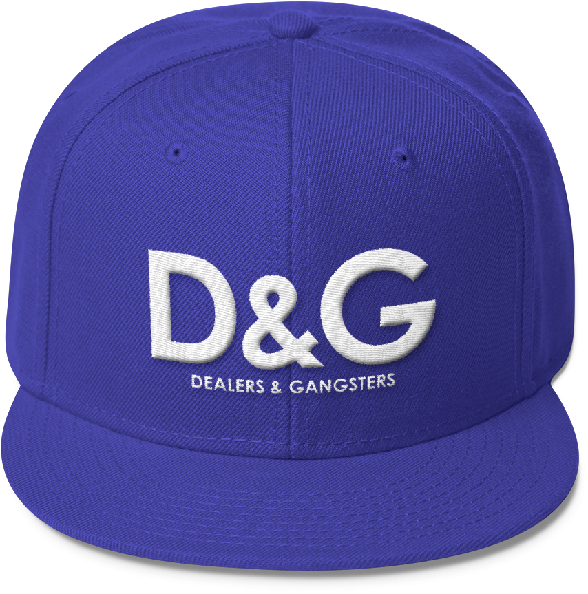 Blue Gangster Theme Cap PNG image