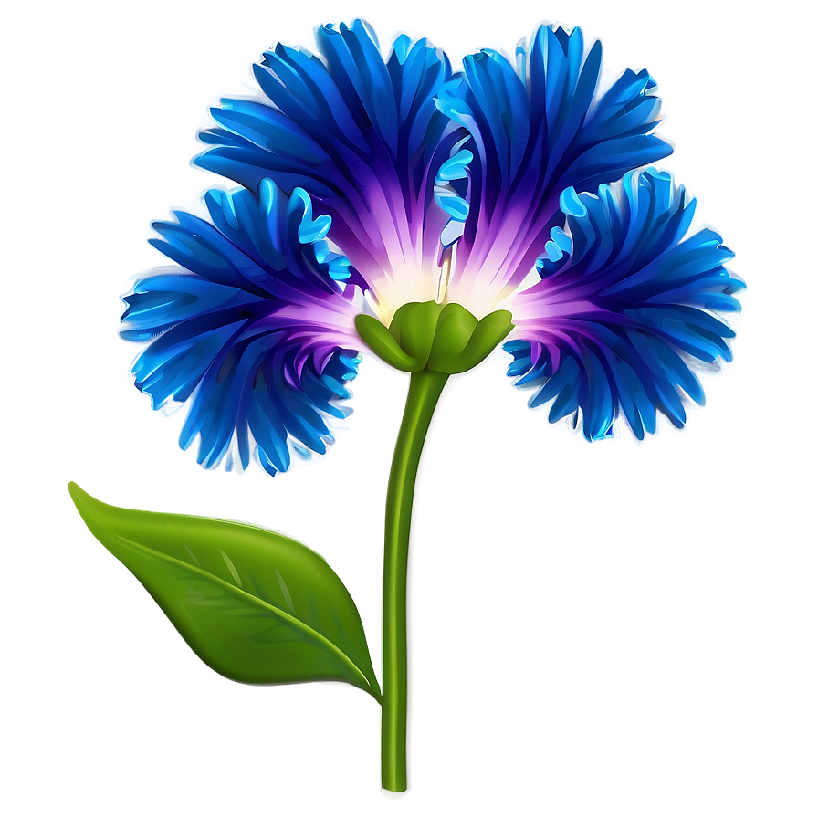 Blue Garden Flower Png Dvh64 PNG image