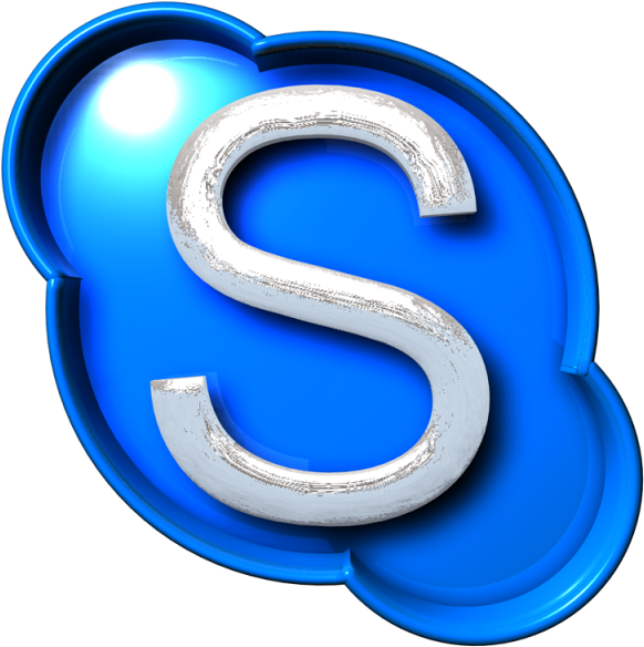 Blue Glossy3 D Letter S PNG image