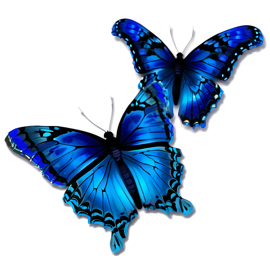 Blue Glow Butterfly Png Vpw PNG image