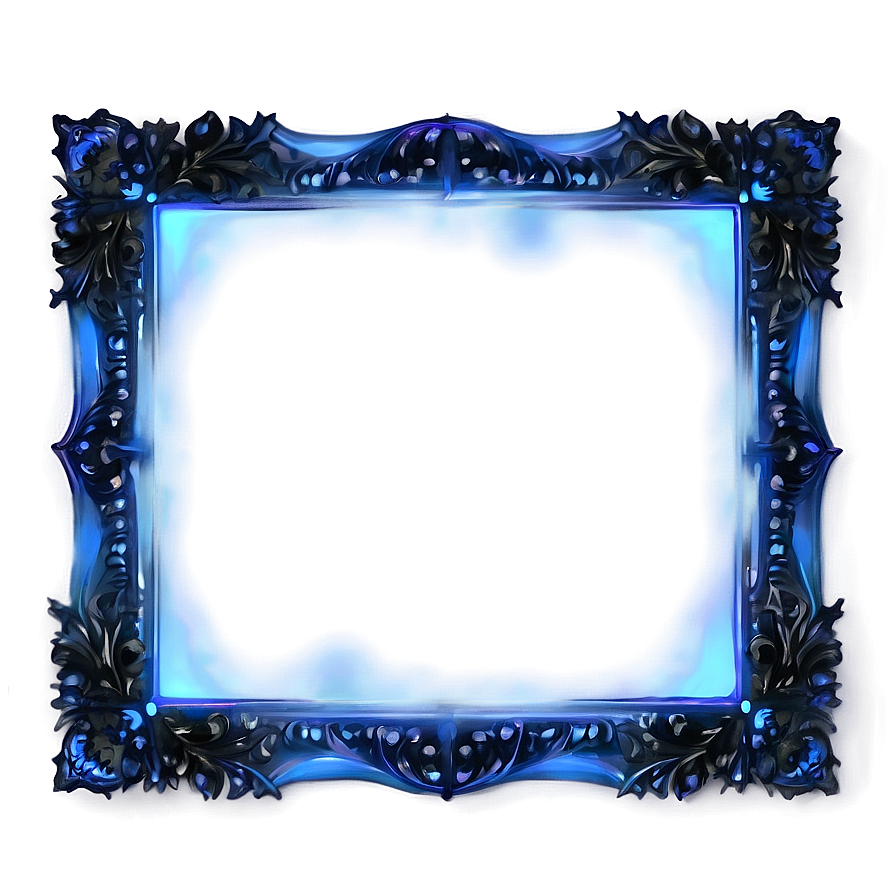 Blue Glow Frame Png 06122024 PNG image