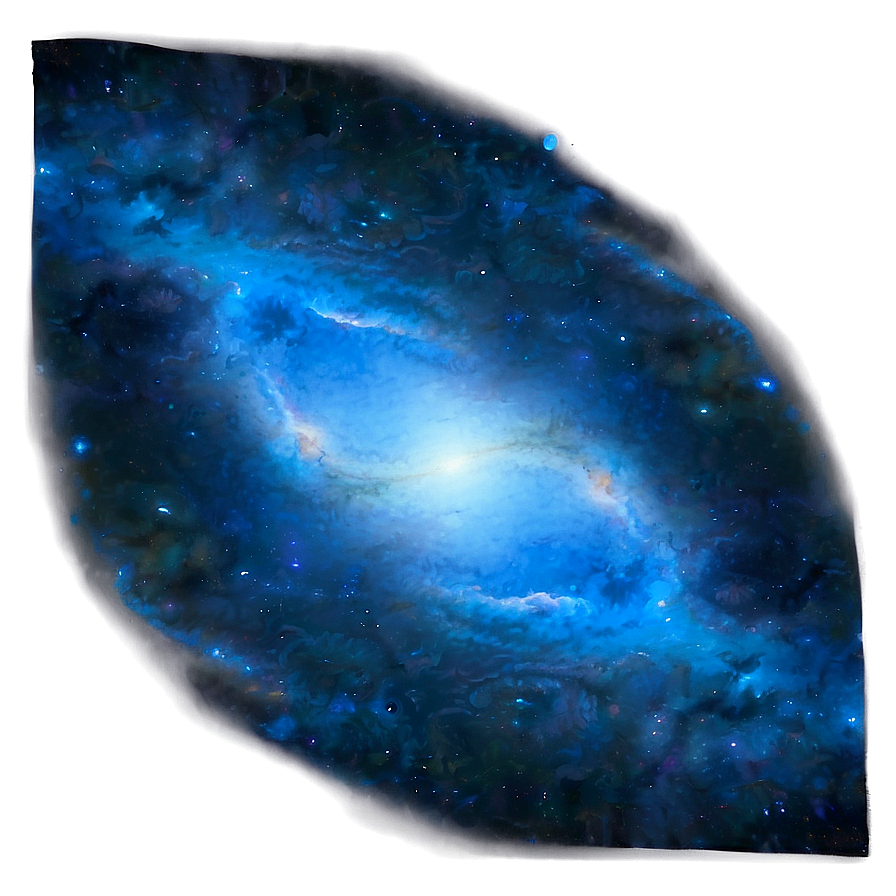 Blue Glow Galaxy Png 06122024 PNG image