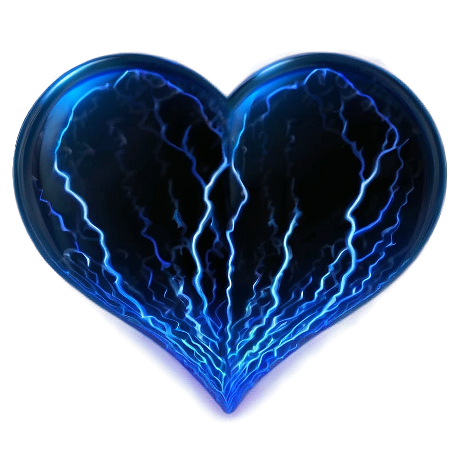 Blue Glow Heart Png Baa92 PNG image