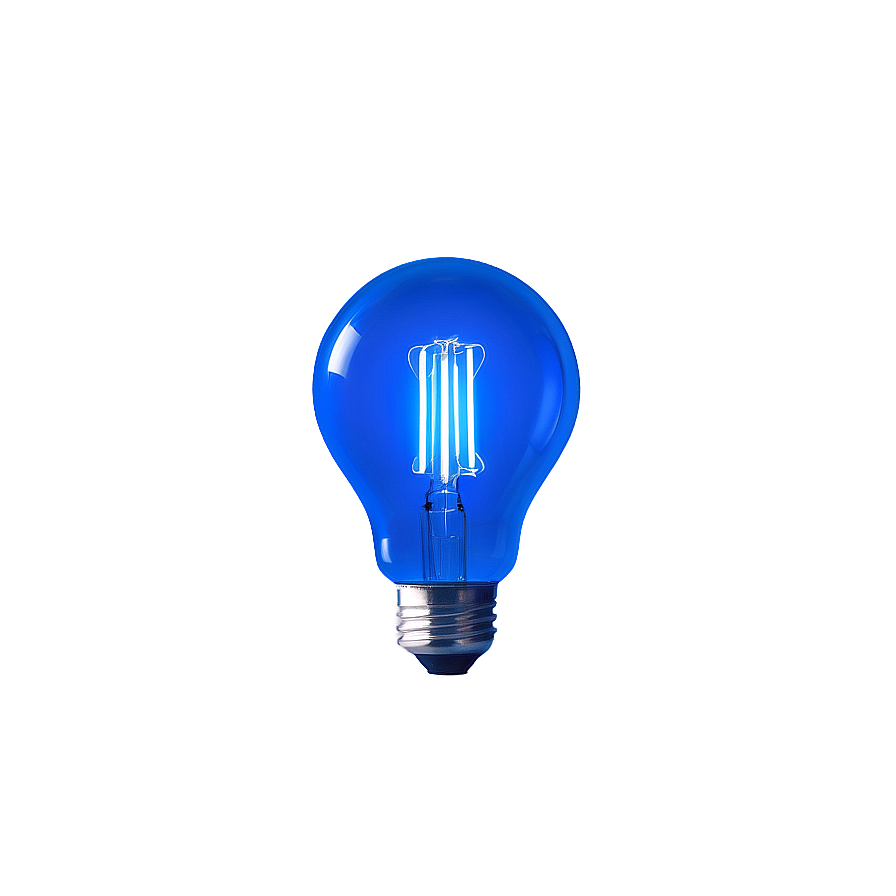 Blue Glow Light Bulb Png Xkx53 PNG image