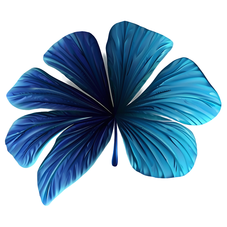 Blue Gradient Floral Png Lou23 PNG image