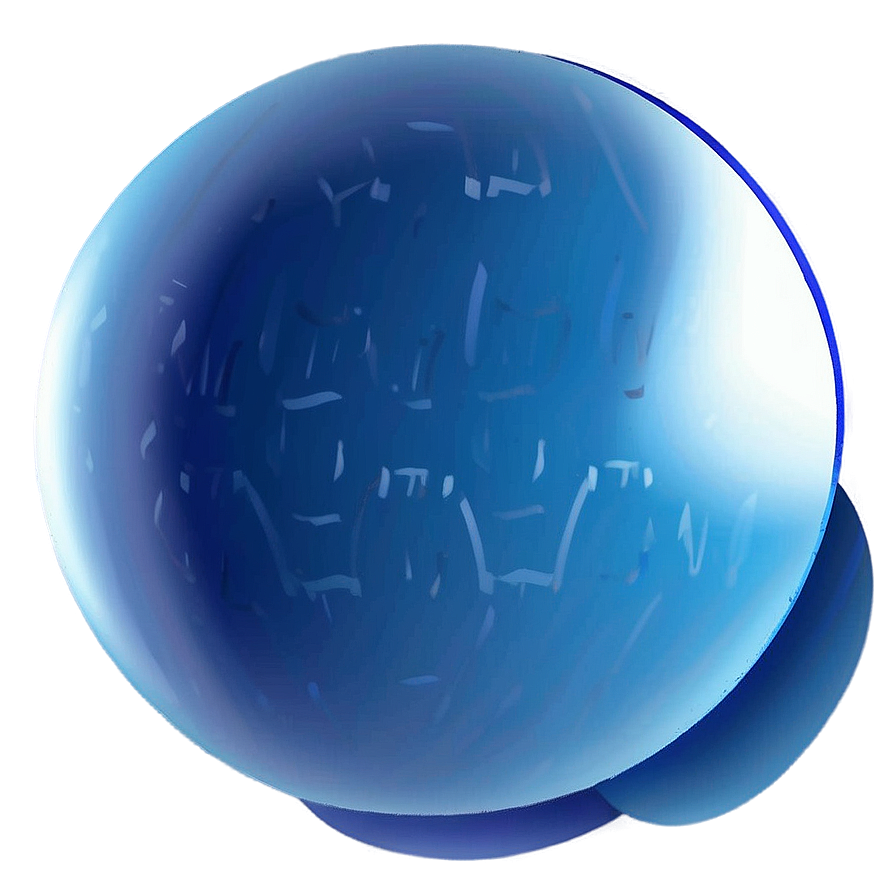 Blue Gradient Sphere Png 06202024 PNG image