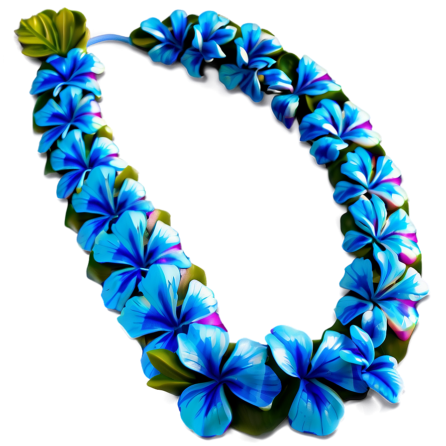 Blue Hawaiian Lei Png Dmi21 PNG image