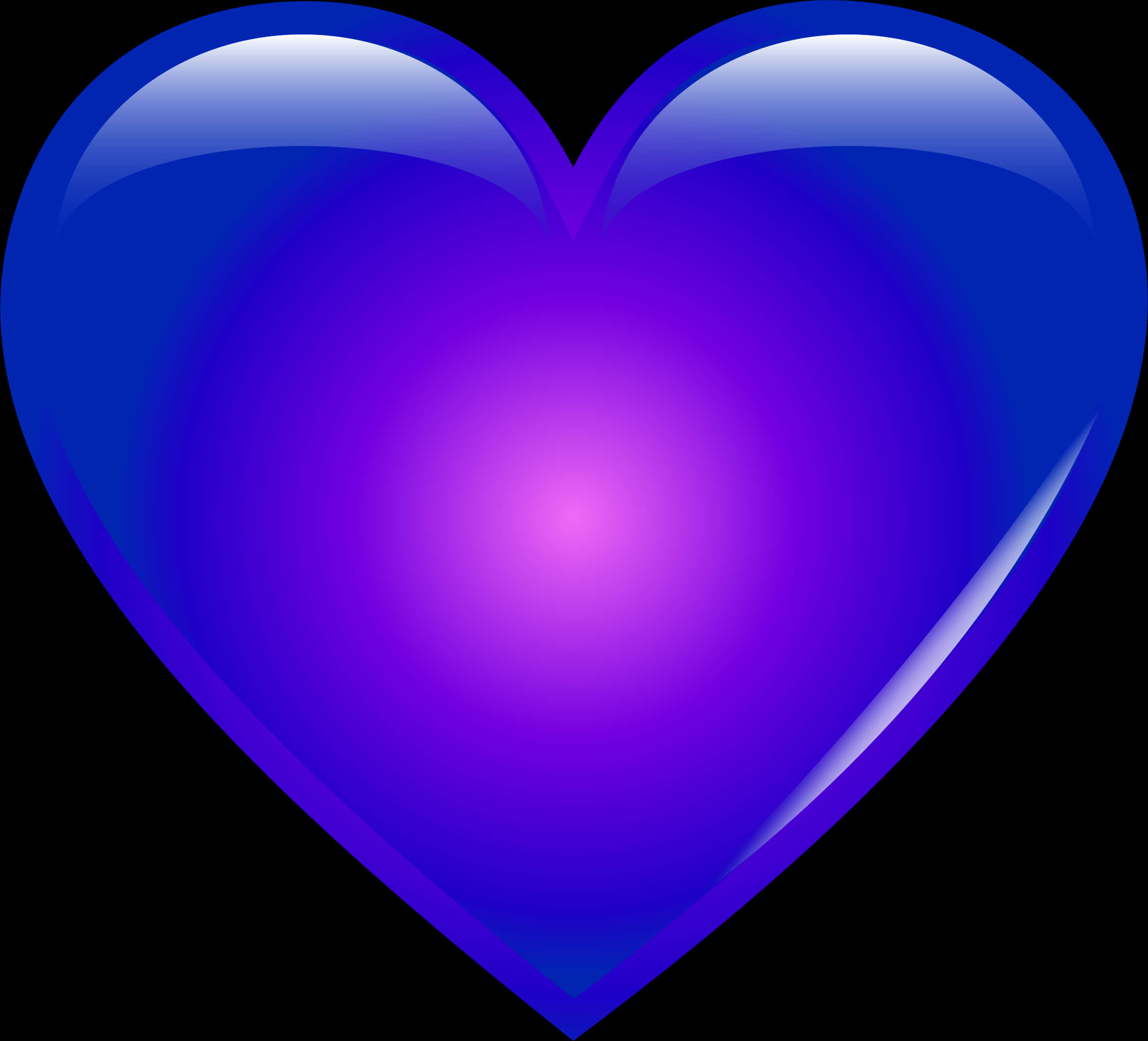 Blue Heart Emoji Graphic PNG image