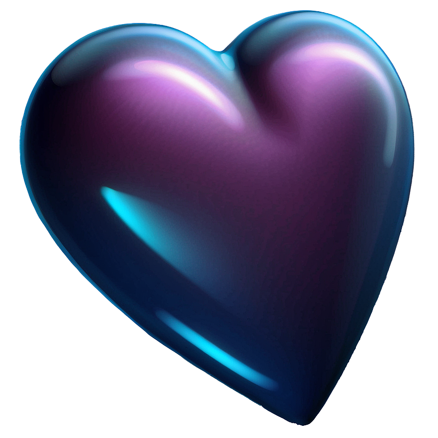 Blue Heart Love Emoji Png Uai10 PNG image