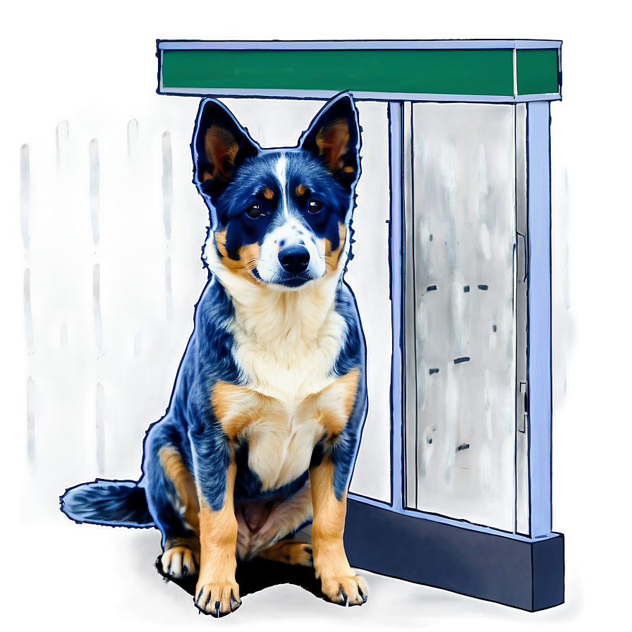 Blue Heeler At Vet Png Qpt15 PNG image