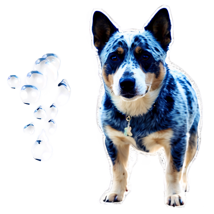 Blue Heeler In Snow Png Gqs97 PNG image