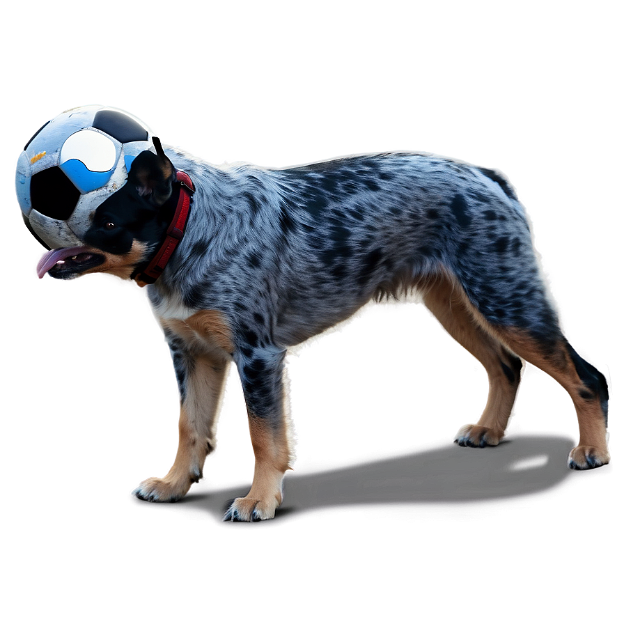 Blue Heeler With Ball Png Xve39 PNG image