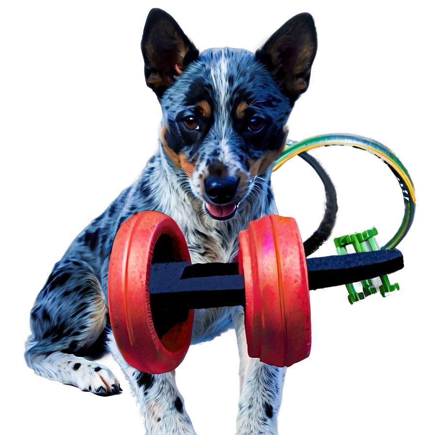 Blue Heeler With Toys Png 64 PNG image