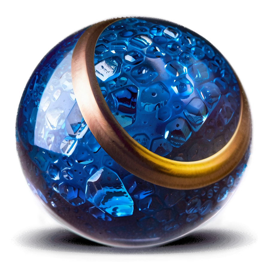 Blue Ice Ball Png 06132024 PNG image