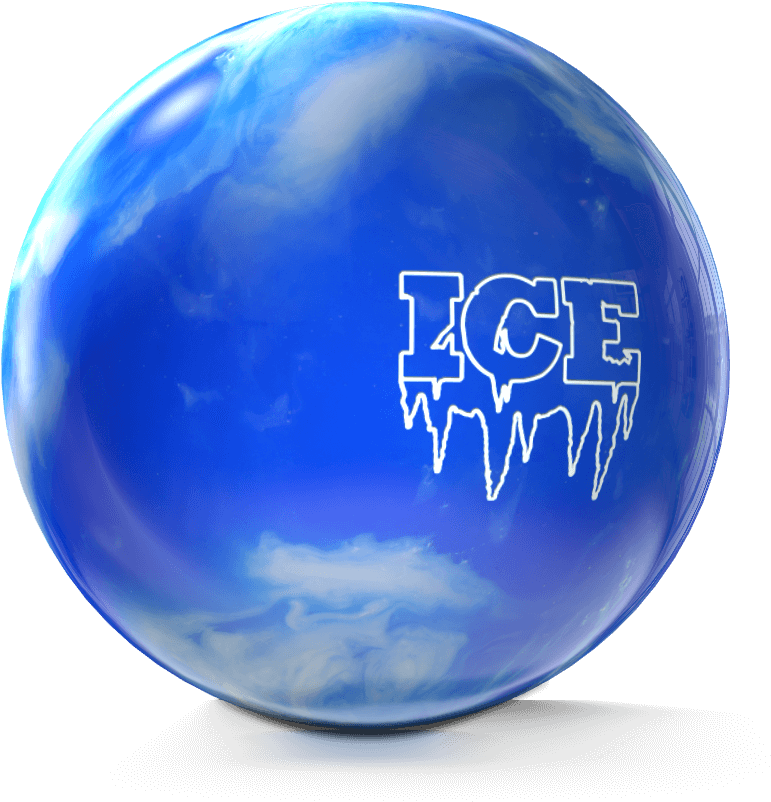 Blue Ice Bowling Ball PNG image