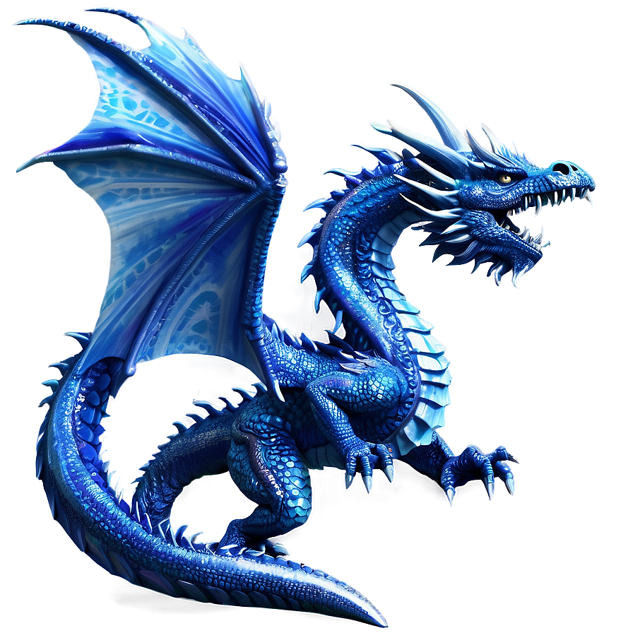 Blue Ice Dragon Png 65 PNG image