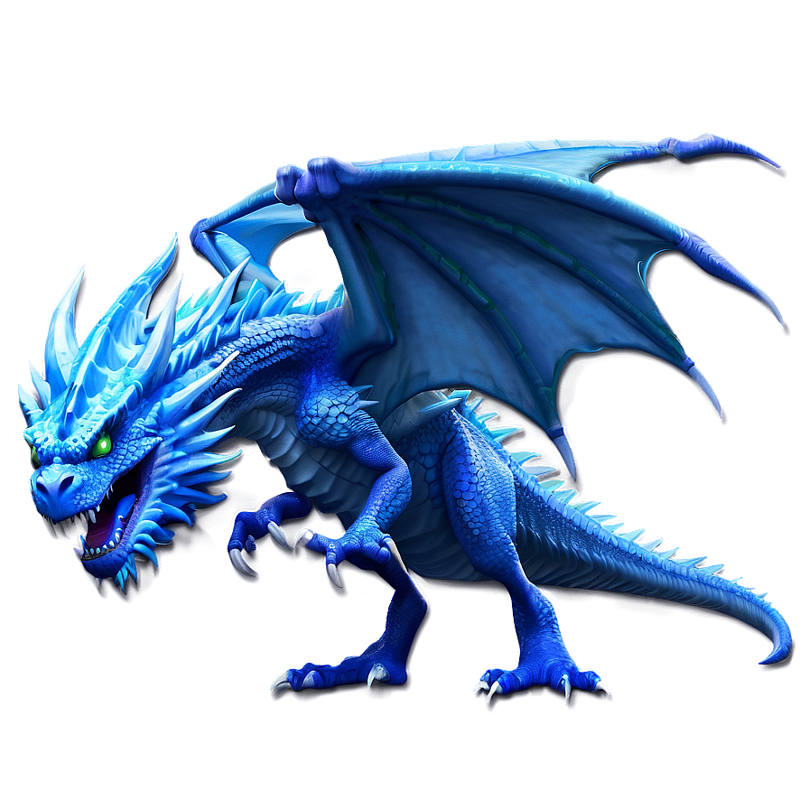Blue Ice Dragon Png 89 PNG image